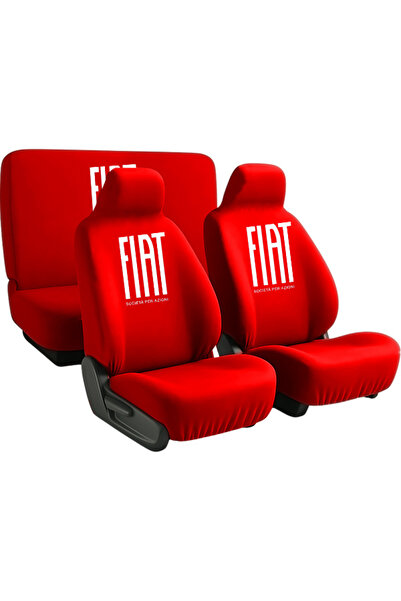 Space Fiat / Tofaş Tempra ile uyumlu oto koltuk kılıfı sade set kirmizi renk ...