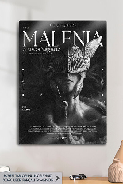 DekorHane Malenia Elden Ring - Metalna slika postera