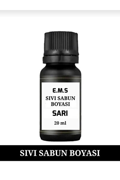 E.M.S AVM SARI SIVI SABUN BOYASI SABUN BAZI BOYASI 20 ML 1.KALİTE.