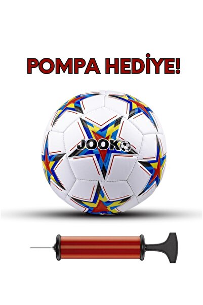 jooko PROFESYONEL FUTBOL TOPU POMPA HEDİYELİ ORJİNAL HALI SAHA TOPU