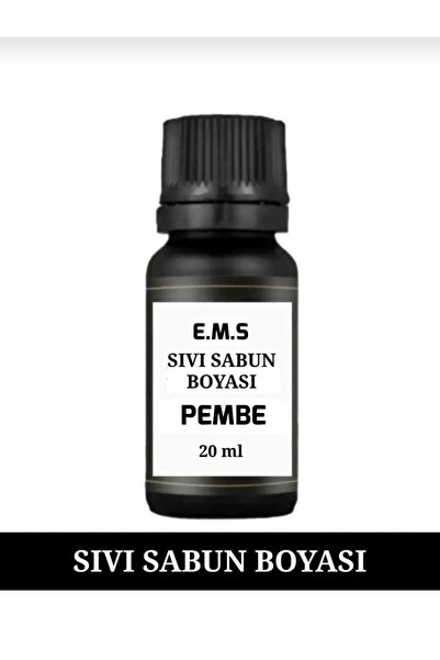 E.M.S AVM PEMBE SIVI SABUN BOYASI SABUN BAZI BOYASI 20 ML 1.KALİTE.