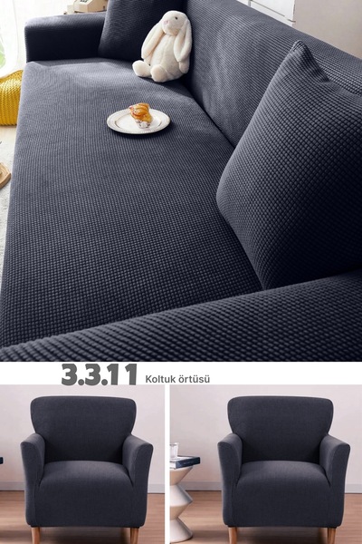 uzhanem Likrali Koltuk Örtüsü Takımı 3 3 1 1 Koltuk Kılıfı Takımı Ev Tekstili...