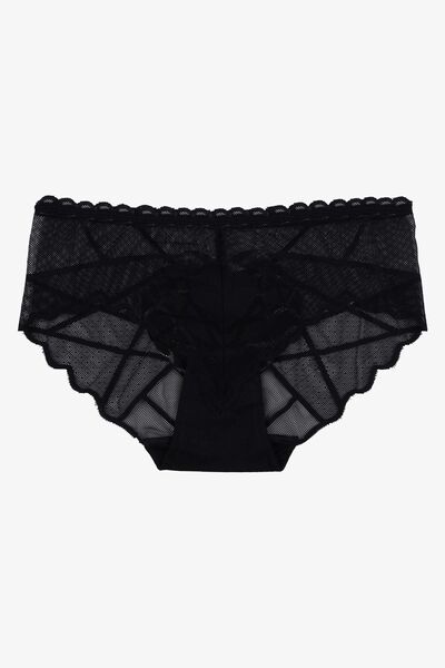 koza iç giyim Chiloți din dantelă cu detalii inimioare din 3 piese pentru femei