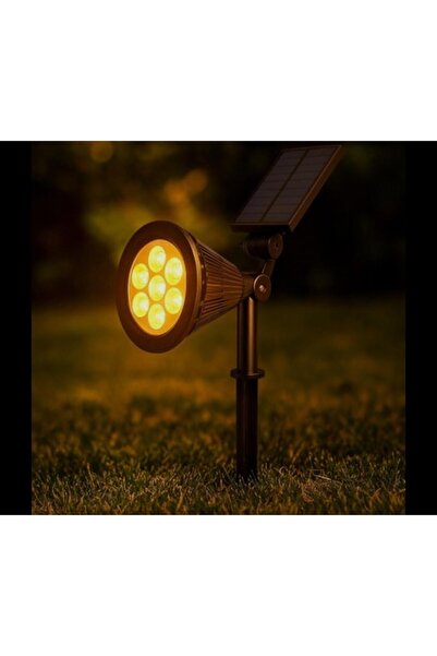Cata 7w CT-7310 Amber Solar Bahçe Armatürü Çim Kazıklı (GÜNEŞ ENRJİ ŞARJLI)