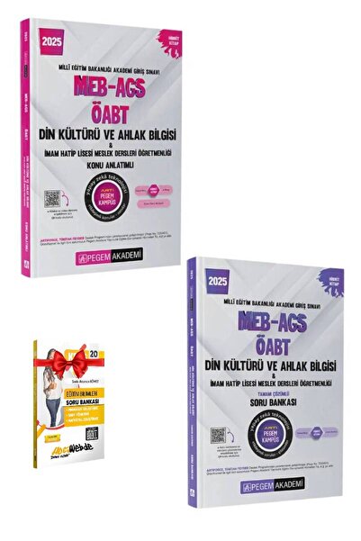 Pegem Akademi Yayıncılık 2026 Pegem MEB AGS ÖABT Din Kültürü ve Ahlak Bilgisi...