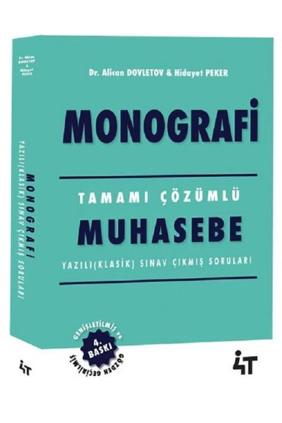 Genel Markalar 4t Monografi Tamamı Çözümlü Muhasebe Yazılı (klasik) Sorular 4.baskı