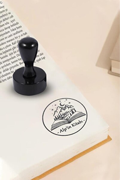 Profisher Kişiye Özel Kitap Mührü İsim Yazılı Kitap Mührü ve Istampa Set R581...