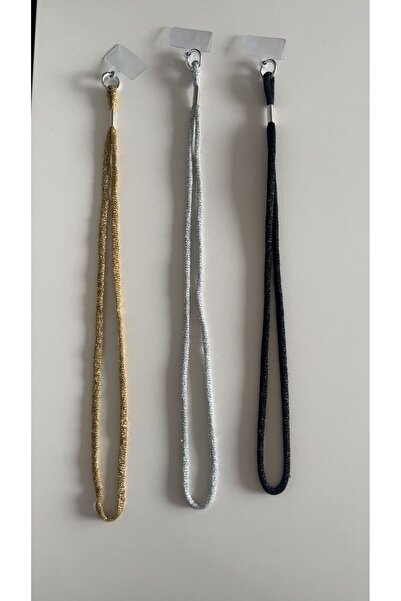 ERSİN TEKSTİL Telefon Boyun Askılığı Sim İp 3 Renk HER TELEFONA UYUMLU! (3 Adet)