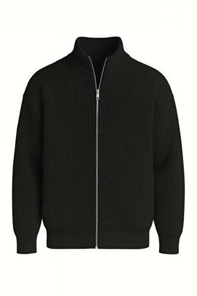 Valiberta Cardigan pentru bărbați cu fermoar tricotat Selanik oversize Woody ...