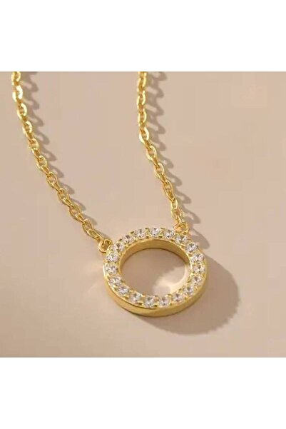 Choice XL1241 Huitan Simple Stylish Circle Shaped Pendant Necklace Full with ...