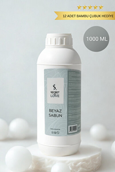 SECRET OF LOVE Premium 1 Litre Beyaz Sabun Oda Kokusu, Oto/Araç Kokusu, Oto P...