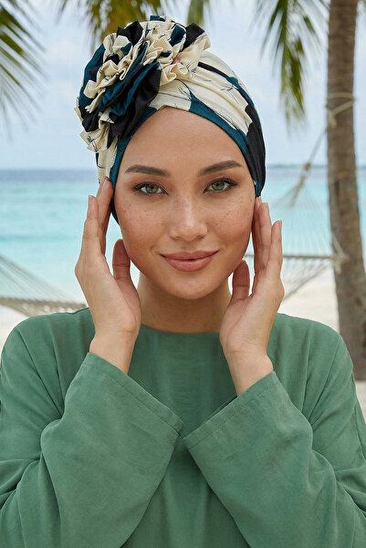 Aisha's Design Bone cu model din bumbac pieptănat trandafir, B-21YD