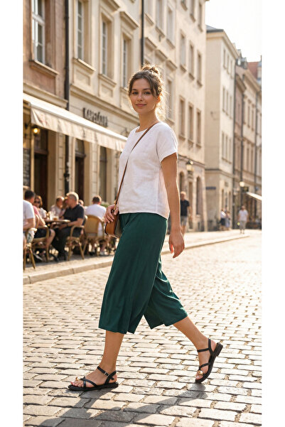 Ayakkabı Delisiyim Sandale de damă cu cataramă neagră – piele, ușoare, confor...