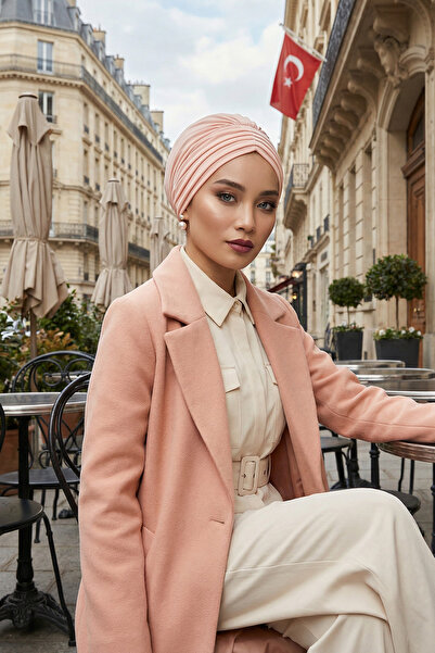 Aisha's Design قماش قطني ممشط مطوي، B-13، بودرة