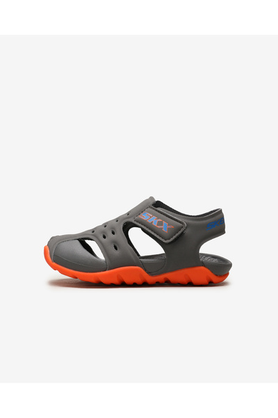 SKECHERS صندل رمادي صغير للأولاد من SIDE WAVE 92330N CCOR
