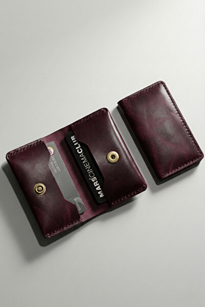 luvo Gerçek Deri El Yapımı Hakiki Deri Cüzdan Kartlık İtalyan Dikiş Premium H...