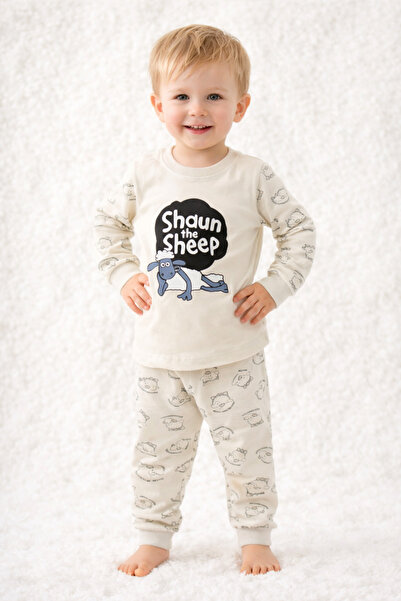 Süpermini Children's Sheep Shaun Pattern Double Set Soft Fabric