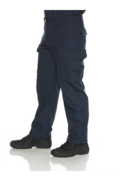 Silyon Askeri Giyim J. بنطلون أزرق داكن غير قابل للتلوين