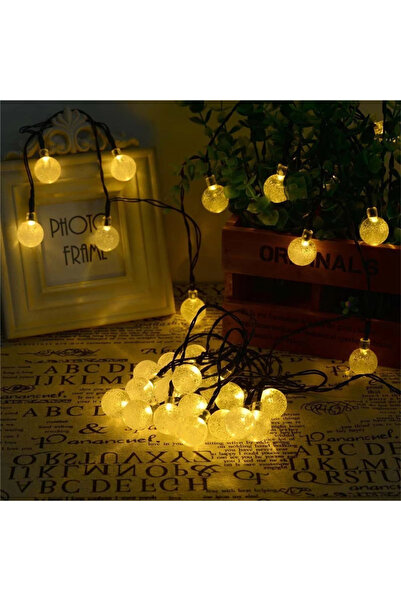 Choice أضواء سلسلة LED تعمل بالطاقة الشمسية بطول 12 متر و100 مصباح أبيض دافئ ...