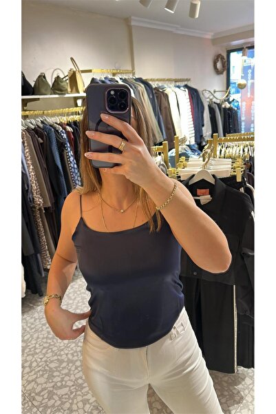 MU&ME BOUTİQUE Satin with Straps Blouse