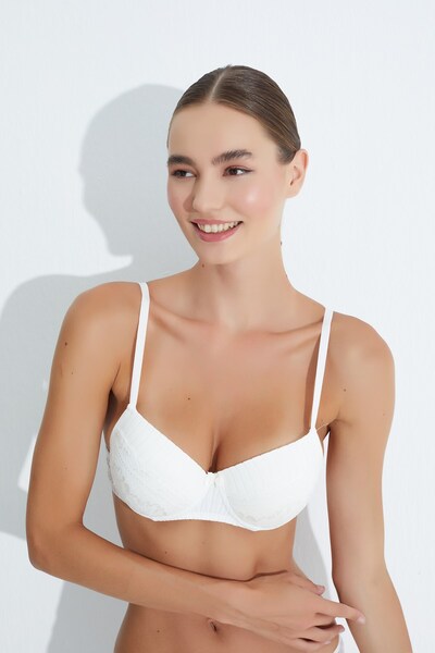 SOMOR حمالة صدر من الدانتيل من التول المبطن من هانو