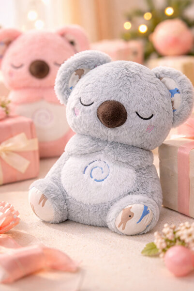 OEM Koala Uyku Arkadaşı 25cm Müzikli Nefes Alıp Veren Göğüs Kısmı Hareketli B...
