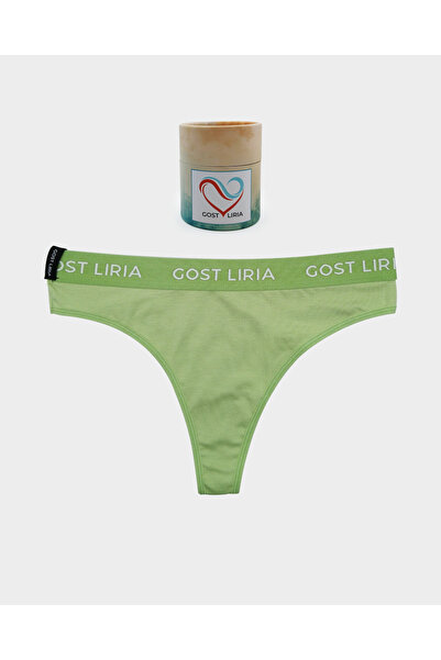 GOST LİRİA Γυναικεία σλιπ στρινγκ σε πράσινο χρώμα Sage Green