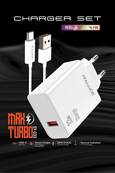 Soffany SY-033 33W TURBO USB-C Şarj & Data Kablosu