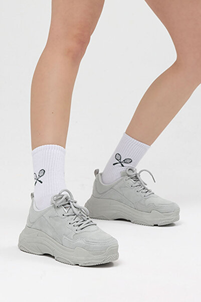 Tonny Black Dámské šedé semišové sportovní boty Bls-q