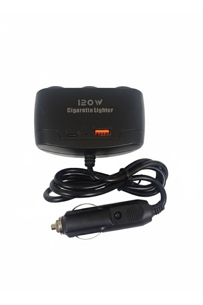 benmax Araç Çakmaklık Çoğaltıcı 3 LÜ, USB ve Type-c girişli