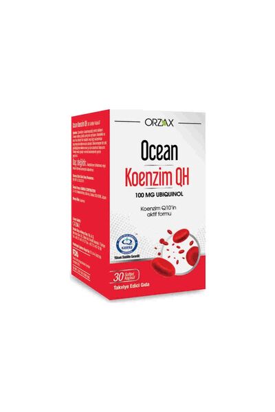 Ocean Koenzim QH 30 Kapsül Koenzim Q10 (Ubiquinol) İçeren Takviye Edici Gıda