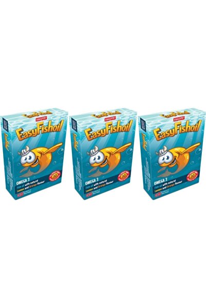 Easy Fishoil Easyfishoil Omega 3 Ve D Vitamini Içeren 30 Çiğnenebilir Takviye...