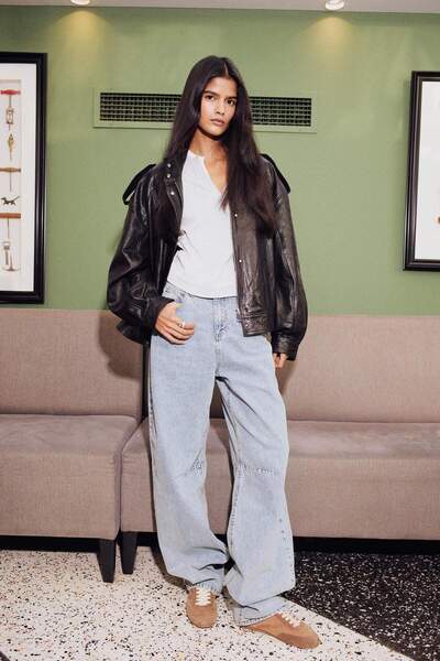 DeFacto Pantaloni largi, cu talie înaltă, lungi, lavabili, E9164AX25AU