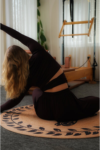 Element Kadın Uzun Kollu Bağlamalı Yoga&Pilates Takımı