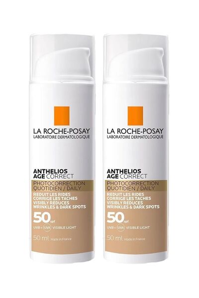 La Roche Posay Anthelios Age Correct Spf 50 Renkli Güneş Kremi 50 ml	X 2