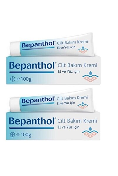 Bepanthol El Ve Yüz Için Cilt Bakım Kremi 100 gr 2 Adet Bepanten