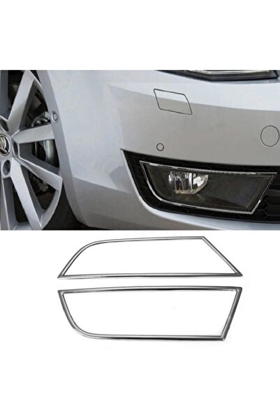 EMTEK Skoda Octavia Krom Sis Çerçevesi 2 Parça 2012-2020 Arası Paslanmaz Çelik