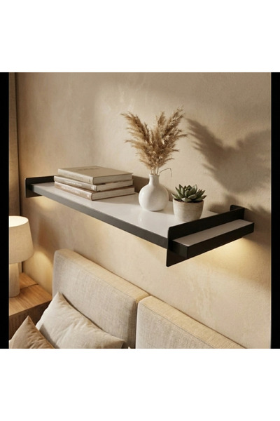 Serçedesign Tekli Dekoratif Duvar Rafı – Modern Tasarım, Kolay Montaj, 60x20 Cm