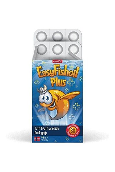 EASYVİT Easyfishoil Plus Tutti Frutti Aromalı 30 Çiğnenebilir Jel Form