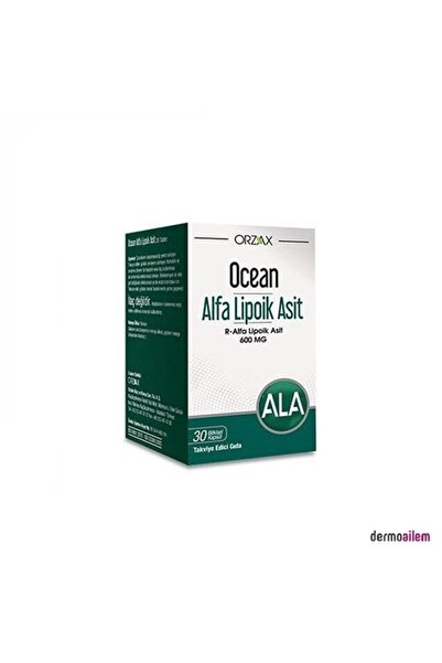 Orzax Ocean Alfa Lipoik Asit 600 mg 30 Tablet