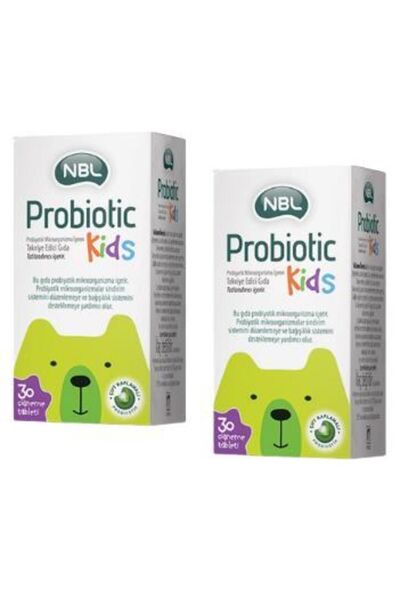 NBL Probiotic Kids 30 Çiğneme Tableti 2'li