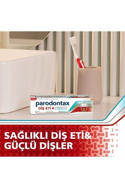 Parodontax Diş Eti+ Hassasiyet Ve Ferahlık Beyazlatıcı Diş Macunu 75 Ml