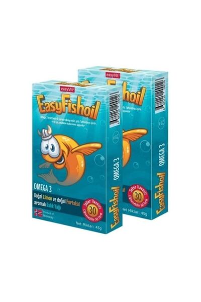 Easy Fishoil Easyvi?t Easyfishoil Omega 3 Çiğnenebilir 30 Jel Tablet 2 Kutu