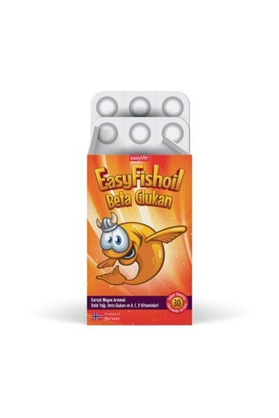 Easy Fishoil EasyFishoil Beta Glukan Karışık Meyve Aromalı 30 Jel Tablet