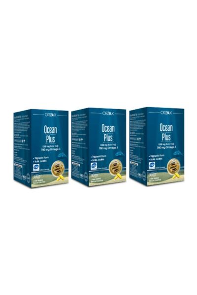 Orzax Ocean Plus Omega 3 1200 Mg 30 Capsules X3 Pieces