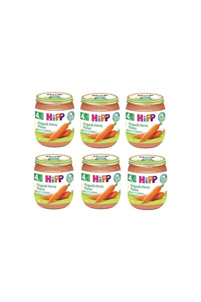 Hipp Organik Havuç Püresi 125 Gr X 6 Adet