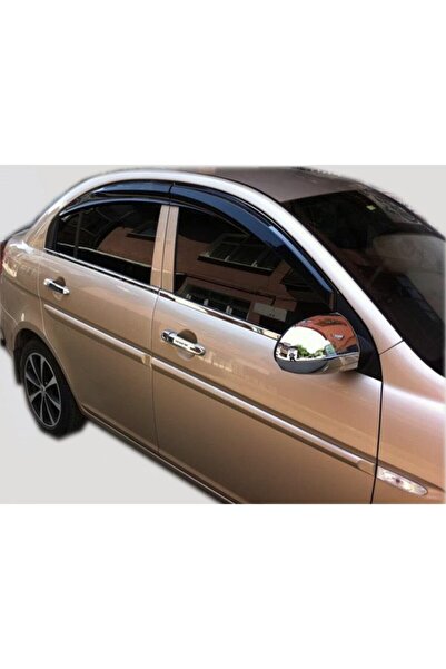AKTİF OTO KROM Hyundai Accent Era Uyumlu Cam Çıtası  Paslanmaz Çelik 2005-201...