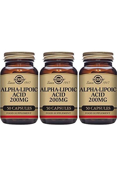 Solgar حمض ألفا ليبويك 200 ملغ 50 كبسولة 3 قطع