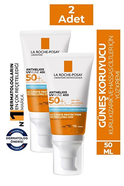 La Roche Posay Anthelios Uvmune 400 Hydrating Cream Spf50 50 ml 2 Adet