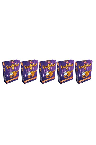 Easy Fishoil Easyvi?t Easyfishoil Q Kids - 30 قرص جل قابل للمضغ، 5 عبوات